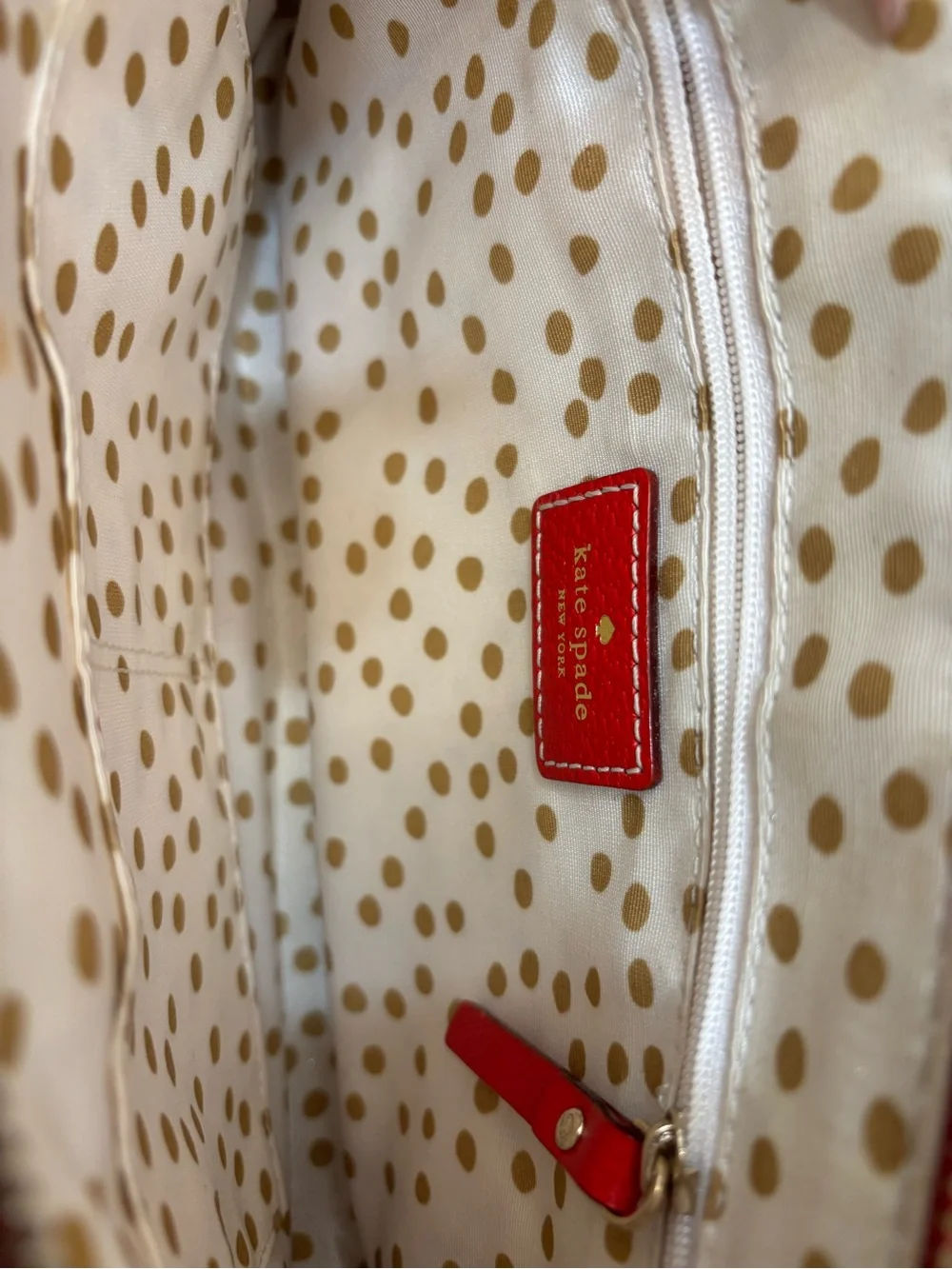 Kate Spade Wellesley Byrd Red Chain Shoulder Bag